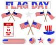 Flag Day stickers.