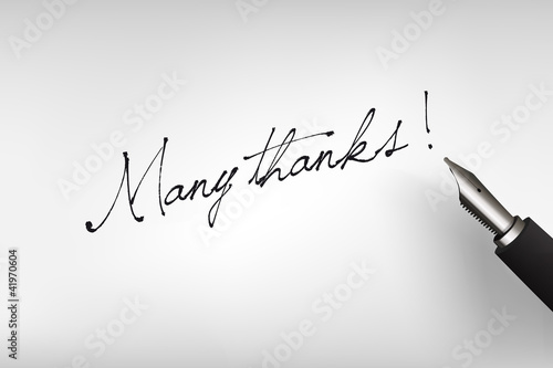 Vector: Many Thanks Many Thanks