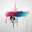 Paint splat grungy background
