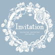 Invitation blue card