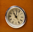 wooden clock