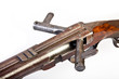 double-barrelled side by side hunting gun. England. XIX century