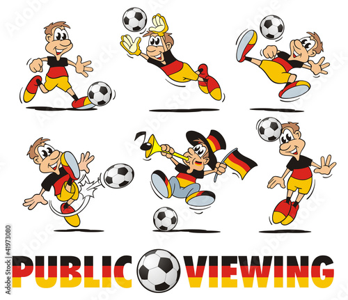 Illustration: Soccer Germany Cartoon Set Soccer Germany Cartoon Set