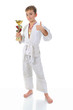 Young boy training karate. Young boy training karate.