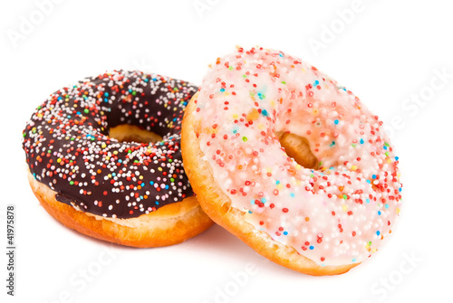 Photo: Doughnuts isolated Doughnuts isolated