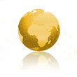 Globe transparent orange