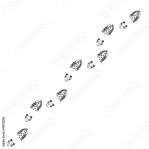 Illustration: Schuhabdrücke Schuhabdrücke