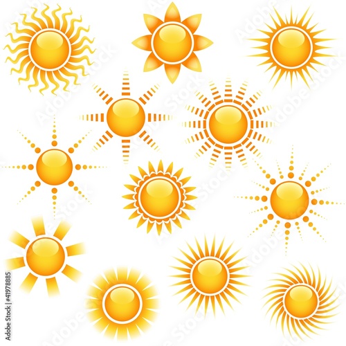 Illustration: Sun Icons Collection Sun Icons Collection