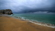 stormy night at sea.