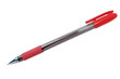 red pen isolated