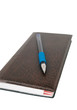 notebook and pen isolated
