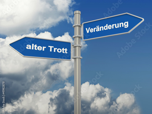 Illustration: Veränderung:alter Trott Veränderung:alter Trott