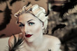 Photo: Elegant blonde and black feathers Elegant blonde and black feathers