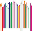 Color bar code people
