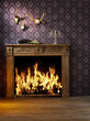 Classic Interior with fire place