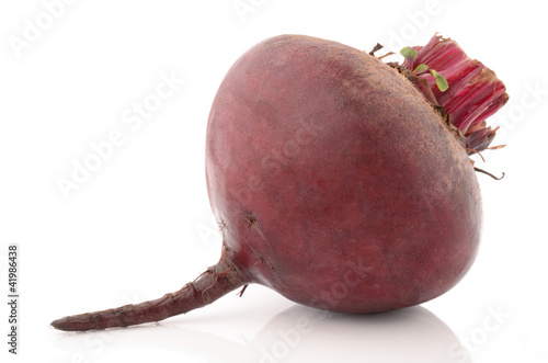 Photo: Beets on a white background Beets on a white background