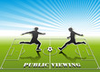 Vektor: Public Viewing Flyer Public Viewing Flyer