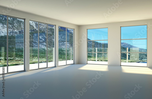 Illustration: Wohndesign - Loft mit Ausblick Wohndesign - Loft mit Ausblick