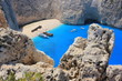 Navagio beach, Zante island, Greece