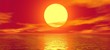 Illustration: soleil couchant sur mer soleil couchant sur mer