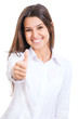 Happy business woman