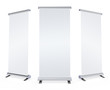 Blank roll up banner