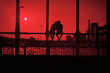 over railway lines