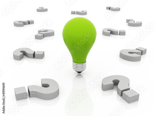 Illustration: solution & idea concept solution & idea concept