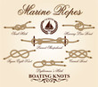 Marine knots vector elements