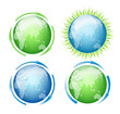 Set Vector Globes