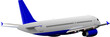 Airplane on the air. Vector illustration Airplane on the air. Vector illustration