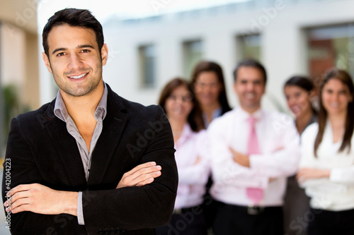 Photo: Man leading business team Man leading business team