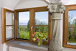 canvas print picture - Geöffnetes Fenster