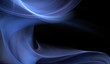 Illustration: Elegant blue fractal on black background Elegant blue fractal on black background