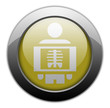 Yellow Metallic Orb Button "X-Ray"