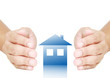 Photo: hand protecting a house hand protecting a house