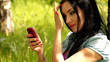Video: Pretty young female having a conversation over the mobile Pretty young female having a conversation over the mobile