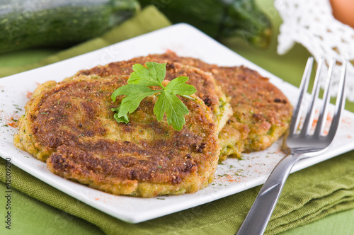 Photo: Zucchini omelettes. Zucchini omelettes.