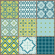 Seamless backgrounds Collection - Vintage Tile - for design and Seamless backgrounds Collection - Vintage Tile - for design and