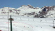 Ski lifts at Val Di Fassa ski resort in Italy