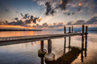 Boat Pier and Sunrise