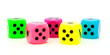 Foto: five colorful dice five colorful dice