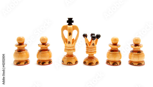 Foto: king and queen chess pawn king and queen chess pawn