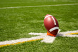 American Football teed up for kickoff