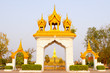 Foto: Golden pagada in Wat Pha-That Luang, Vientiane, Laos. Golden pagada in Wat Pha-That Luang, Vientiane, Laos.