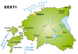 Landkarte von Estland