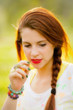 Photo: beautiful girl in high key beautiful girl in high key