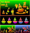 Letter  A and Party monster letters A