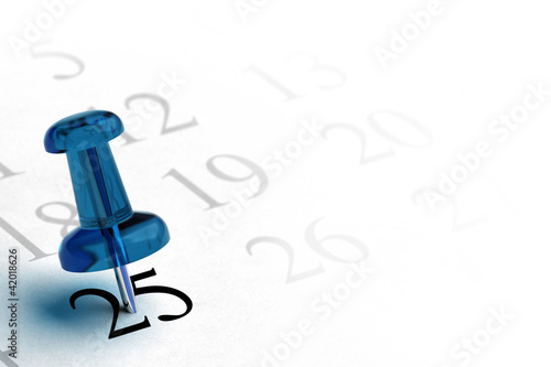 Illustration: agenda, fixer une date importante, 25 décembre agenda, fixer une date importante, 25 décembre
