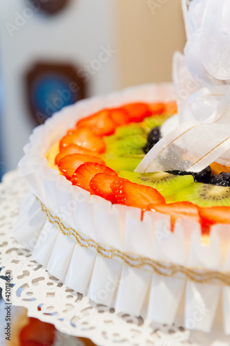 Photo: Cake with fresh fruit Cake with fresh fruit